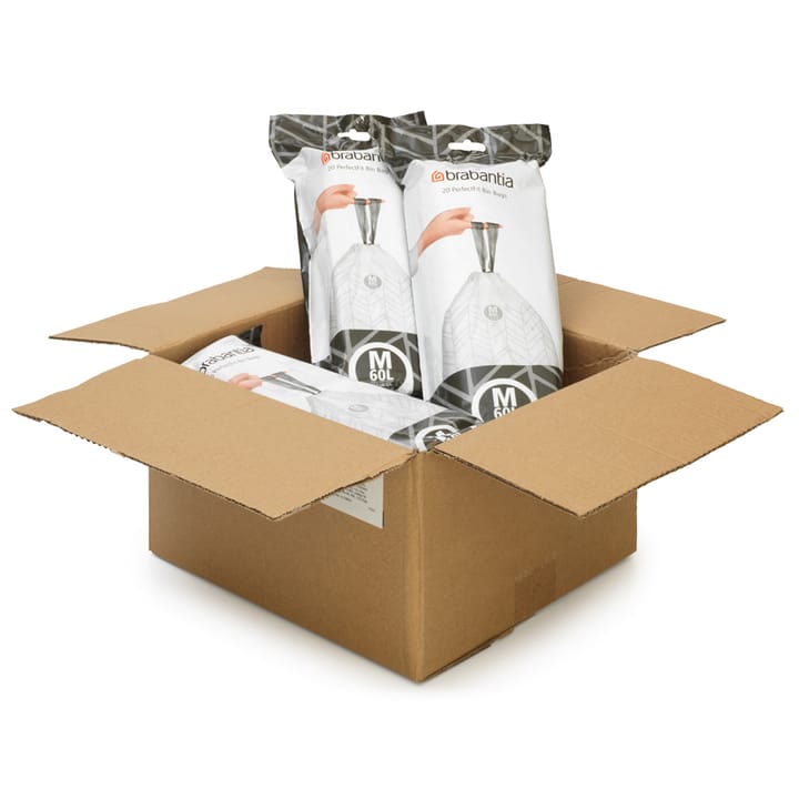 Sac poubelle Brabantia PerfectFit 120 sacs, Modèle M, 60 L Brabantia