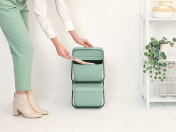 Seaux à déchets 20L empilables Sort & Go - Vert jade - Brabantia