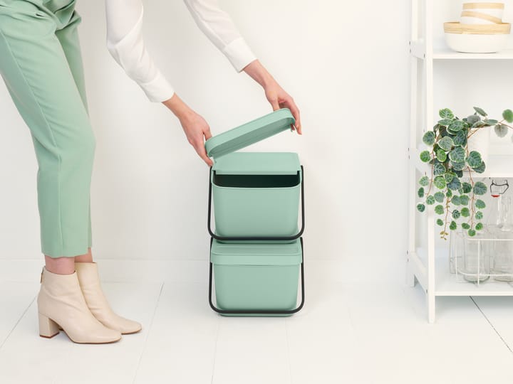 Seaux à déchets 20L empilables Sort & Go - Vert jade - Brabantia