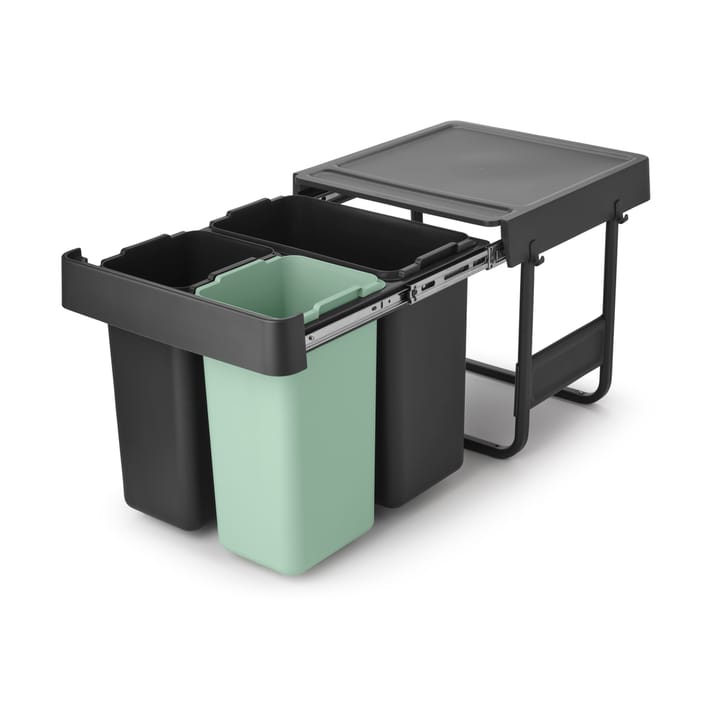 Seaux intégrés Sort&Go, 10+10+20 L, Gris foncé Brabantia
