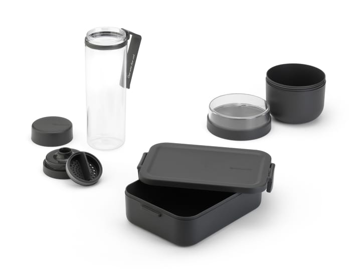 Set petit-déjeune et lunch 3 pièces Make & Take, Gris foncé Brabantia
