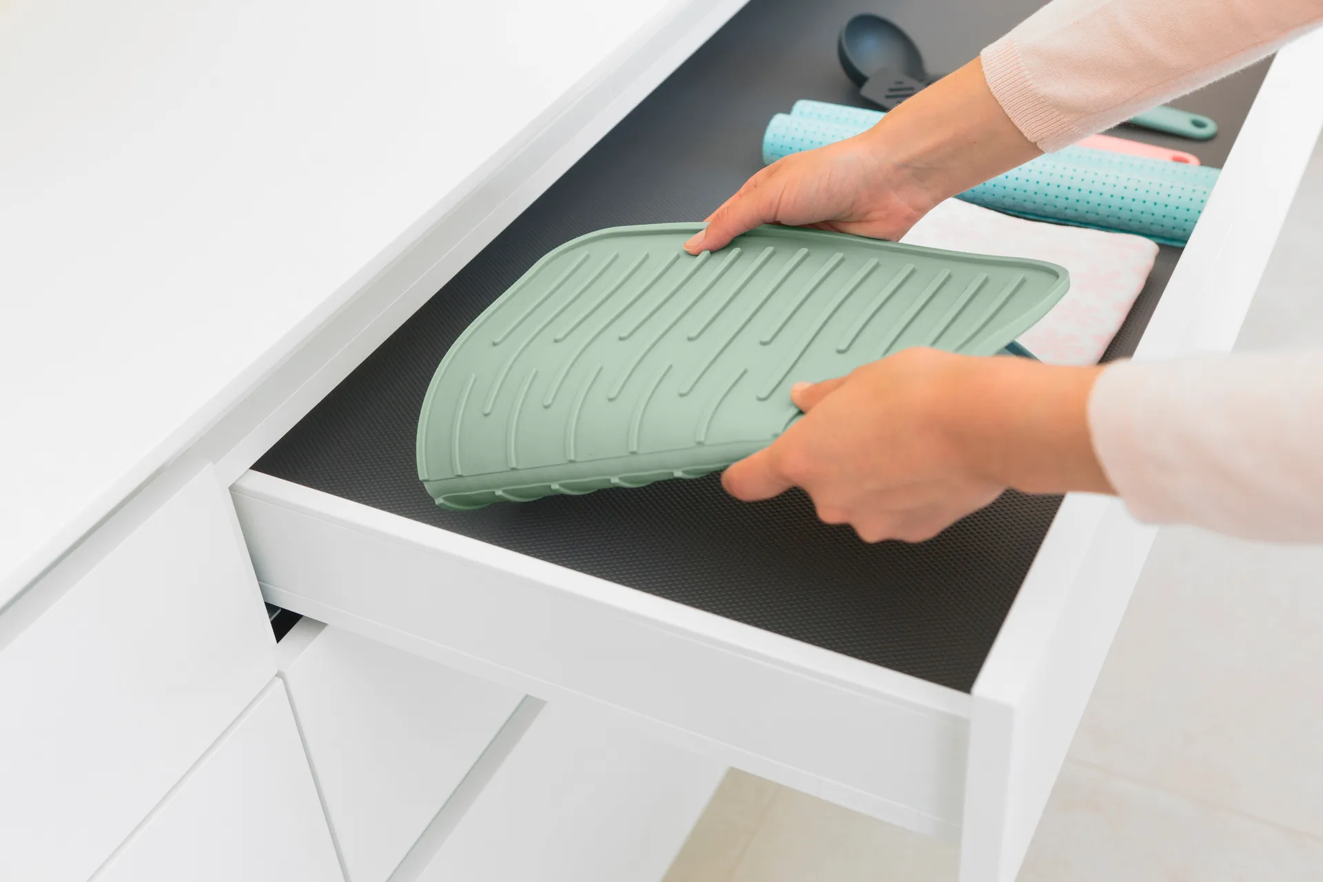 Tapis à vaisselle silicone Brabantia, Jade green Brabantia