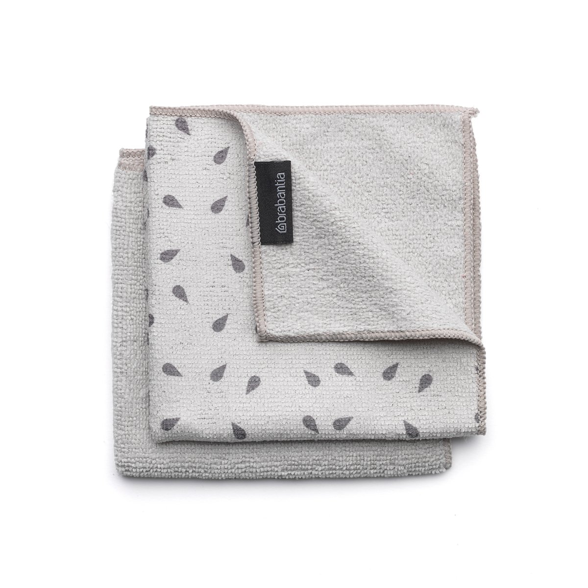 Brabantia Torchons en microfibres Brabantia Lot de 2 Gris clair