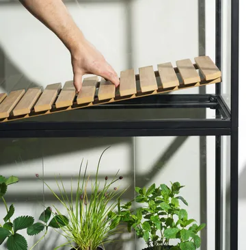 Armoire à plantes Grower Greens - Noir, 81x137 cm - Brafab