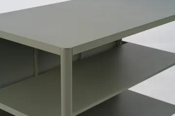 Banc de cuisine d’extérieur Kelia avec étagères - Nordic green, 121x91x64 cm - Brafab