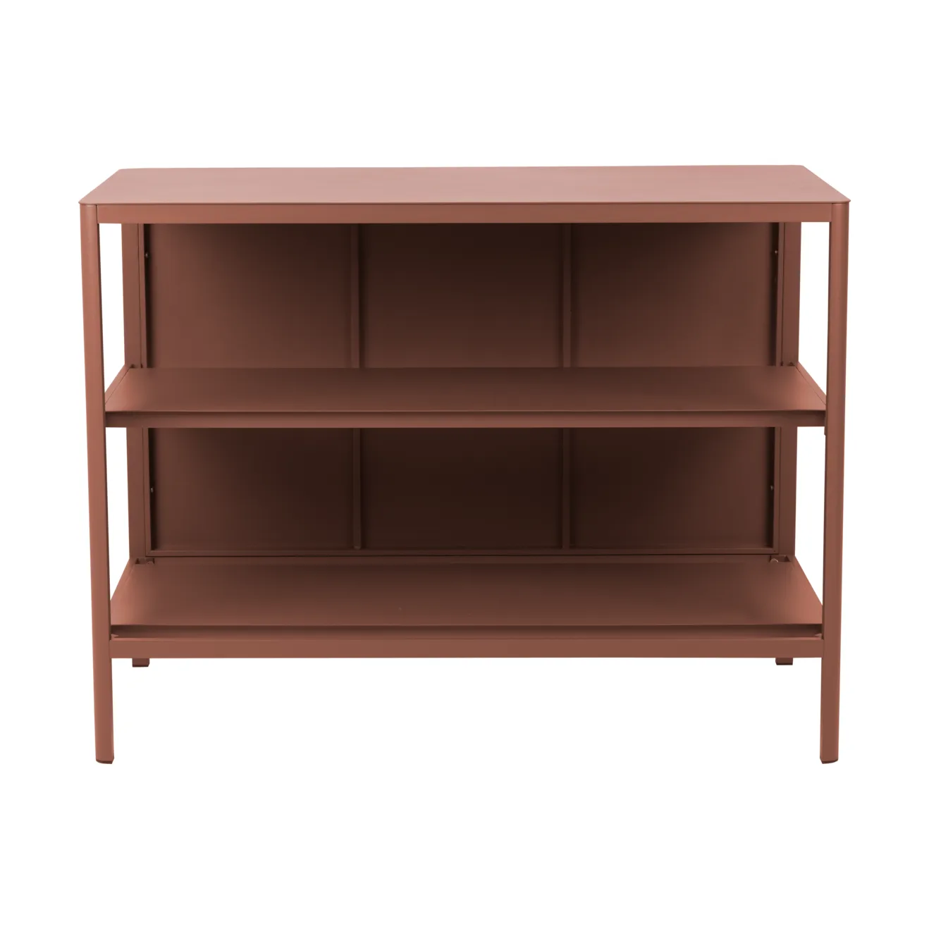 Banc de cuisine d’extérieur Kelia avec étagères, Zin red, 121x91x64 cm Brafab