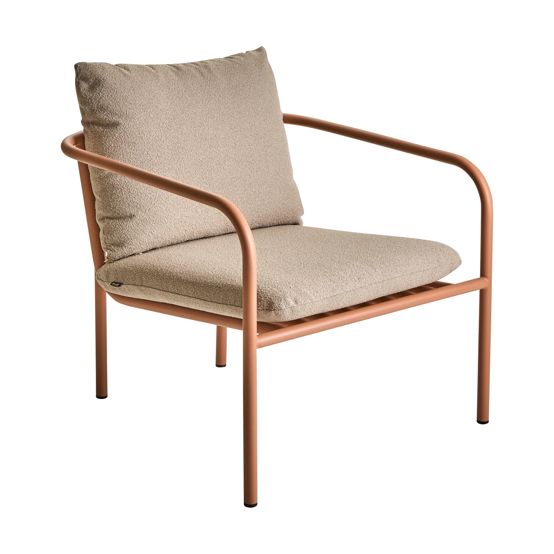 Bendt fauteuil lounge, Teddy beige-peach Brafab