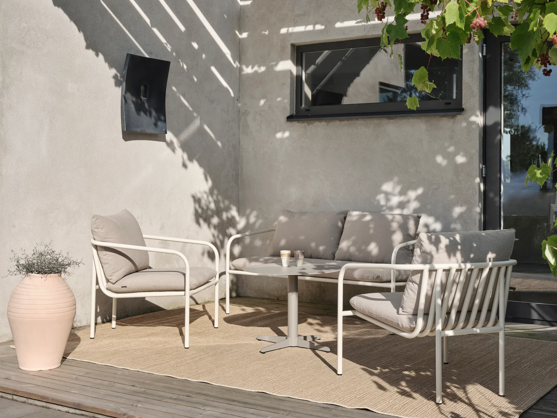 Bendt fauteuil lounge, Teddy beige-peach Brafab