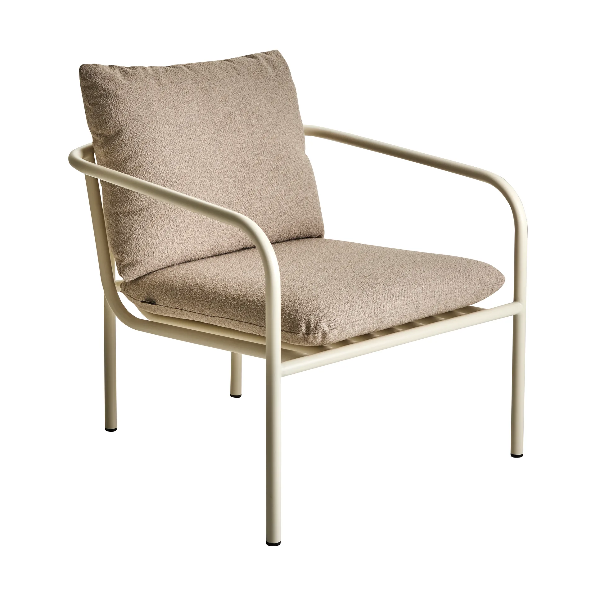 Bendt fauteuil lounge, Teddy beige-pearl white Brafab