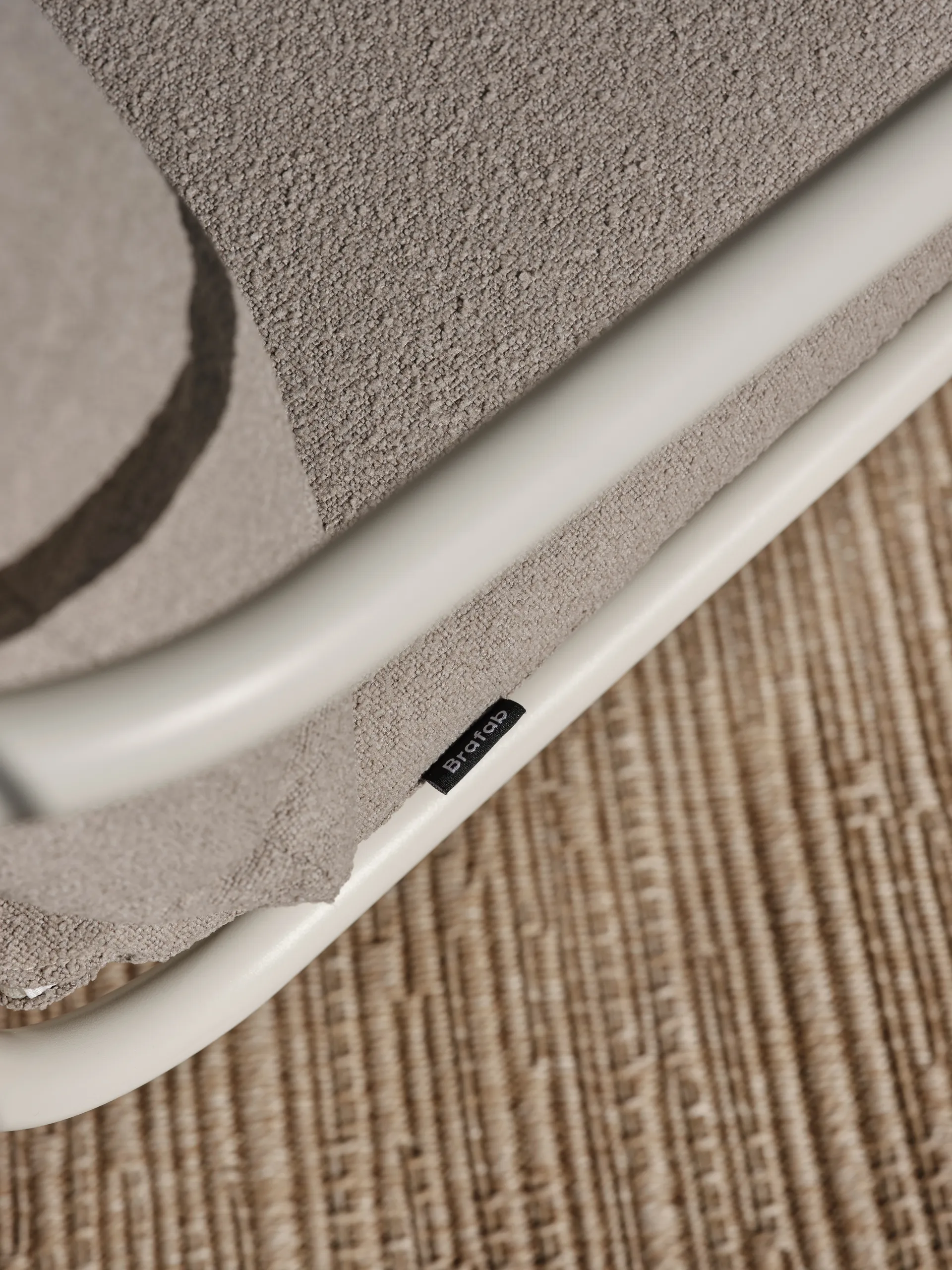 Bendt fauteuil lounge, Teddy beige-pearl white Brafab