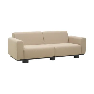 Canapé Bolster - Anthracite-teddy beige, 2,5 places - Brafab