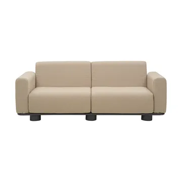 Canapé Bolster - Anthracite-teddy beige, 2,5 places - Brafab