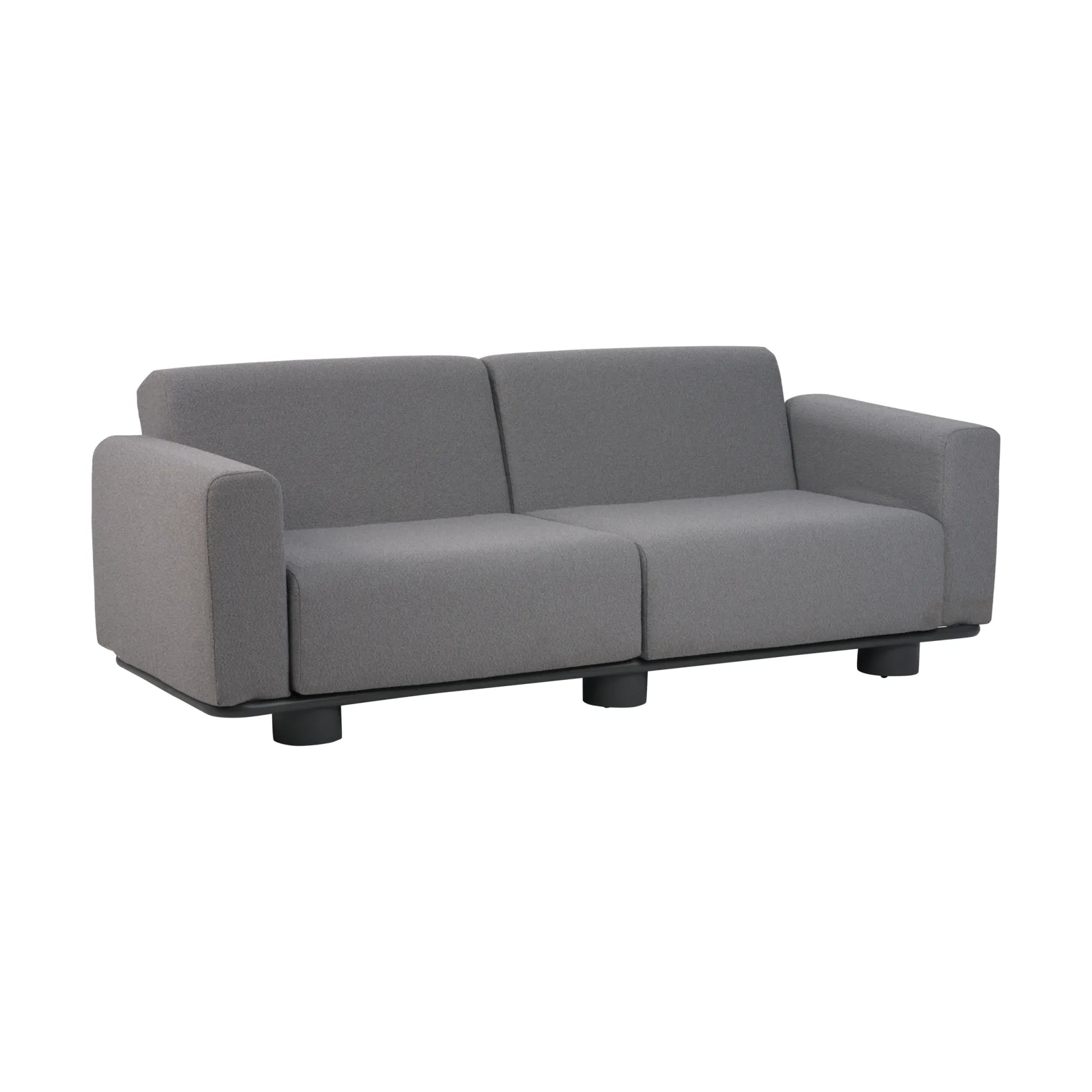 Canapé Bolster, Anthracite-teddy grey, 2,5 places Brafab