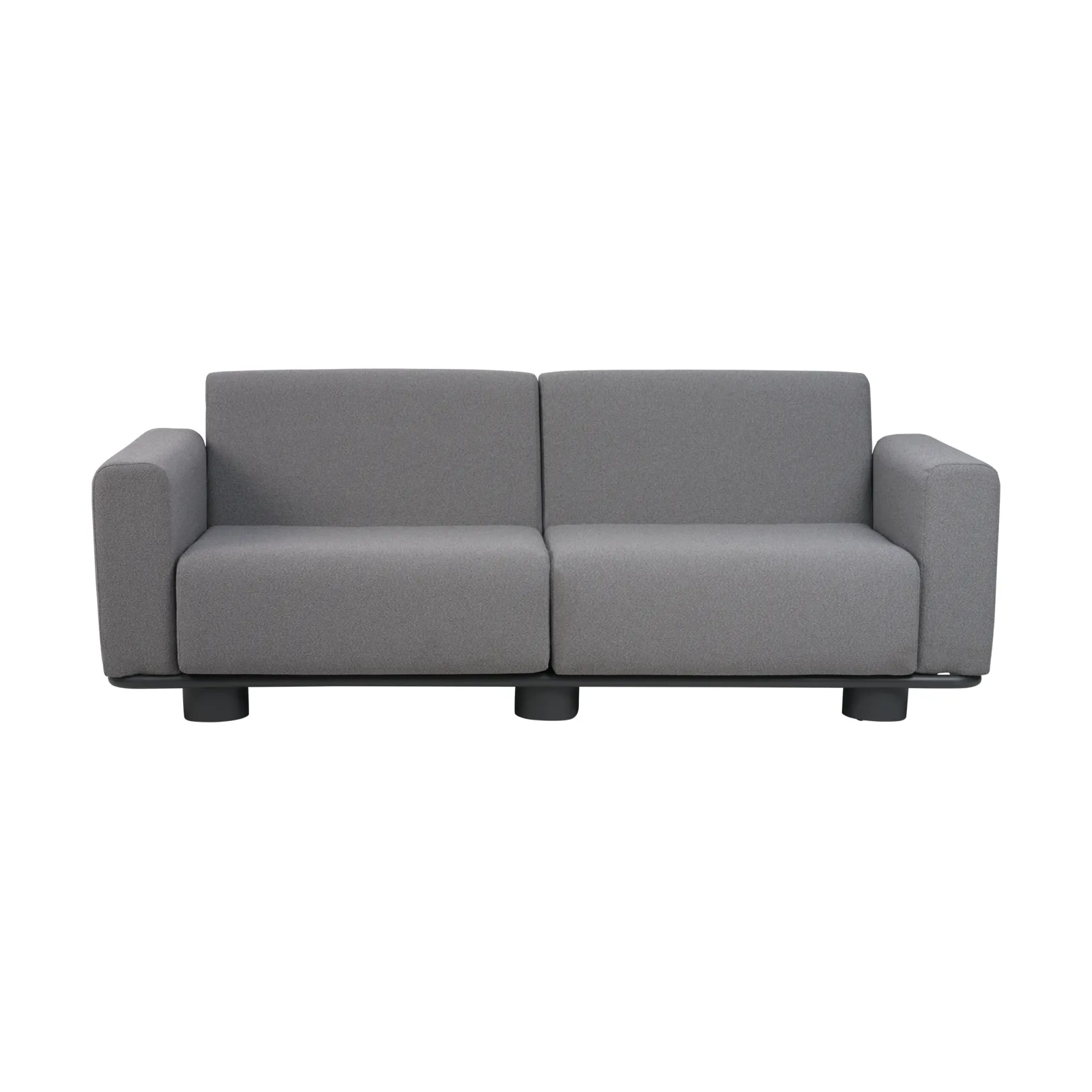 Canapé Bolster, Anthracite-teddy grey, 2,5 places Brafab