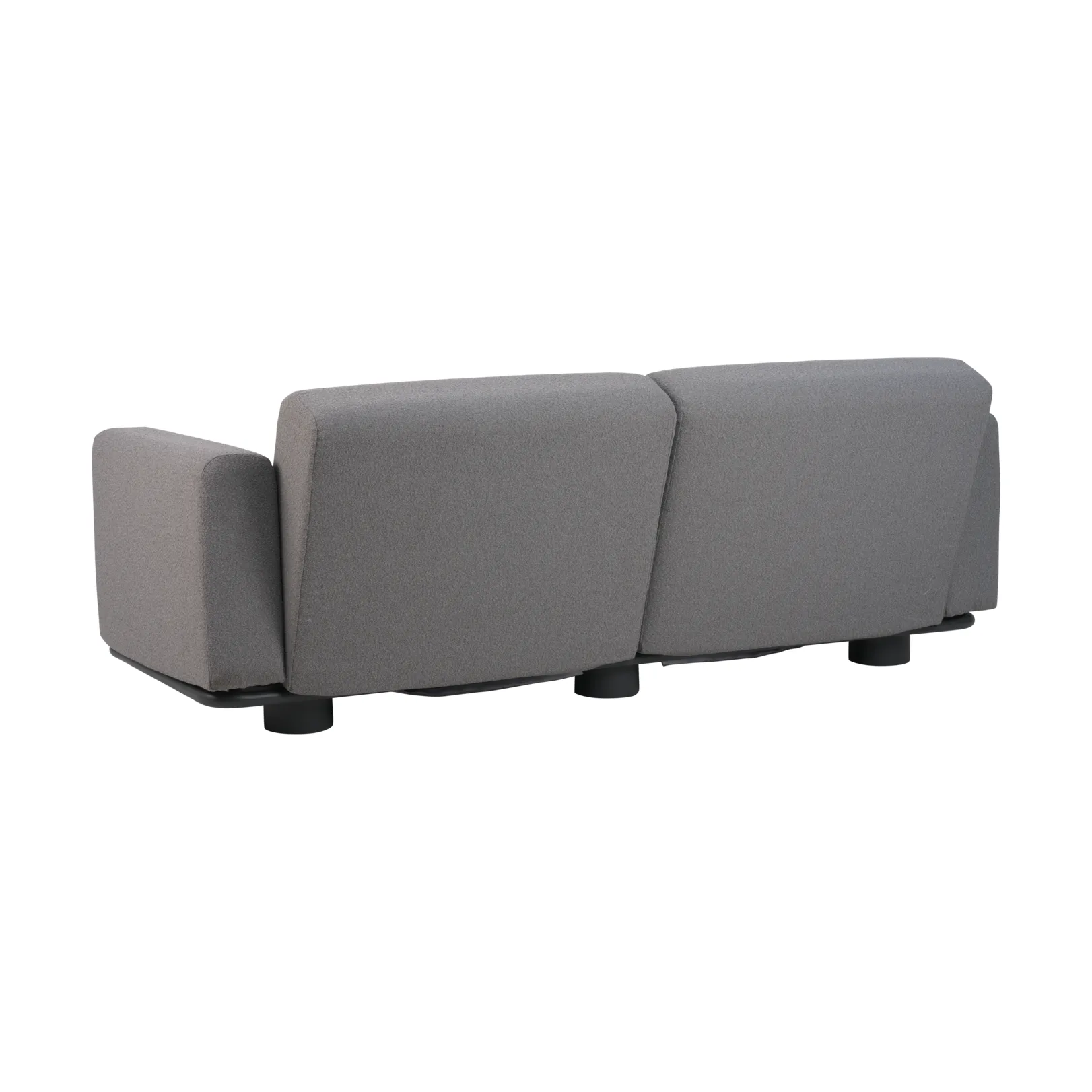 Canapé Bolster, Anthracite-teddy grey, 2,5 places Brafab
