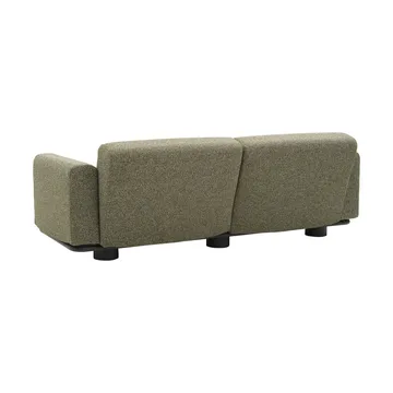 Canapé Bolster - Anthracite-teddy verde, 2,5 places - Brafab