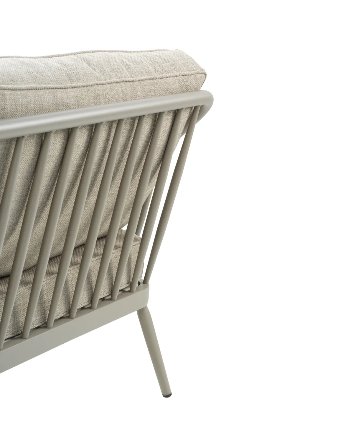 Canapé Coleville, Khaki-burlap beige, 3 places Brafab