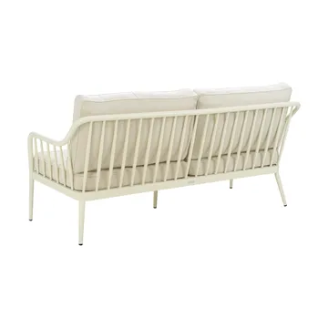 Canapé Coleville - Pearl white-dot beige, 3 places - Brafab