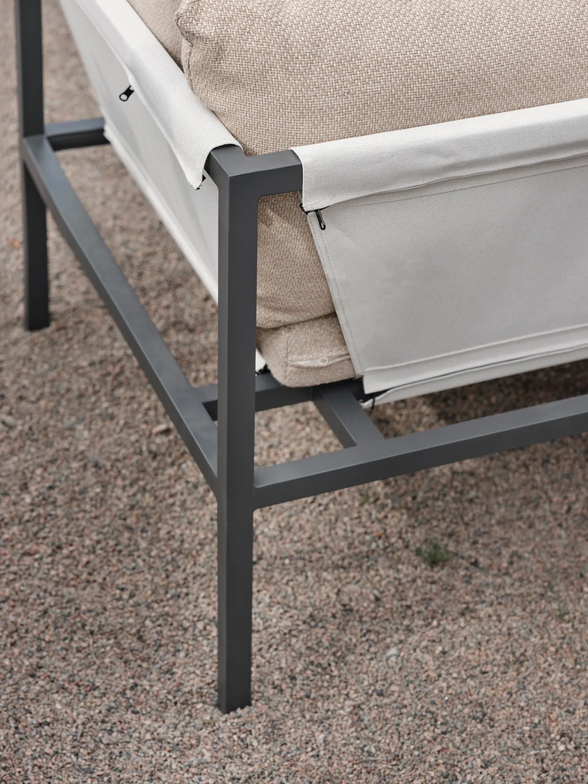 Canapé d’angle Allie, Barley-anthracite Brafab