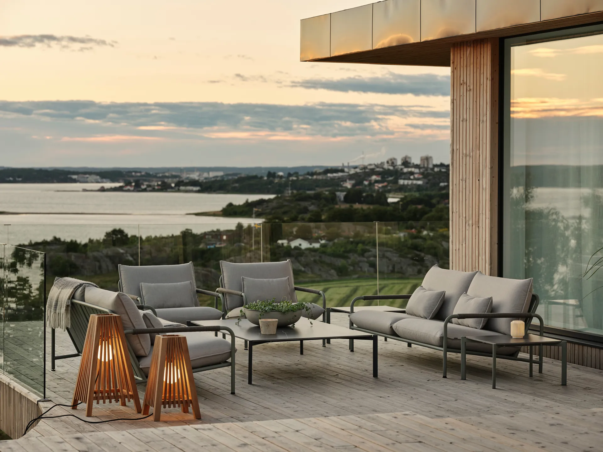 Canapé Lerberget 2,5 places, Vert-frêne Brafab