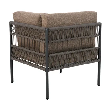 Canapé modulaire Reno - Noir-raw peanut, coin - Brafab