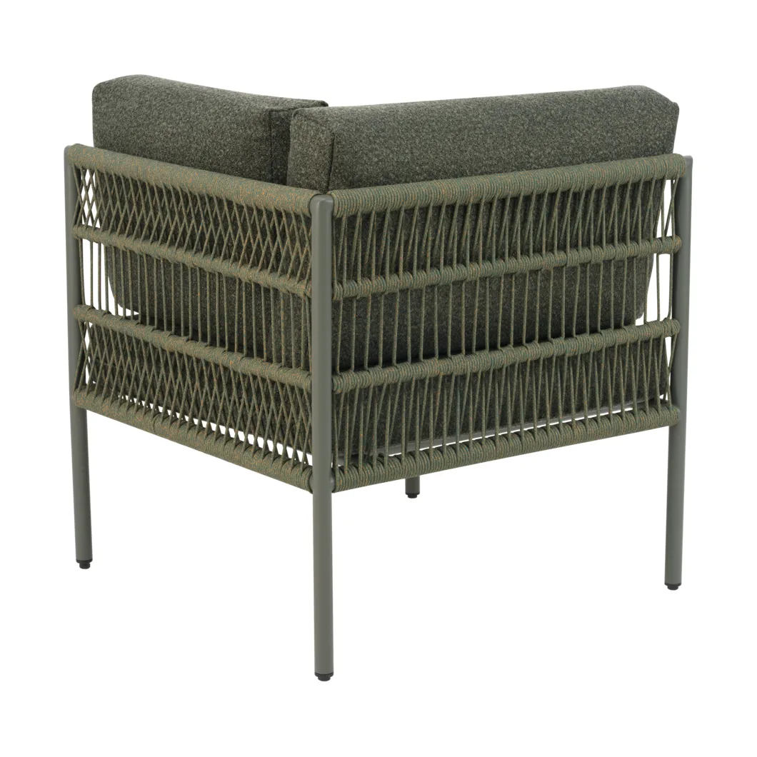 Canapé modulaire Reno, Nordic green-raw avocado, angle Brafab