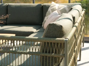 Canapé modulaire Reno - Nordic green-raw avocado, angle - Brafab