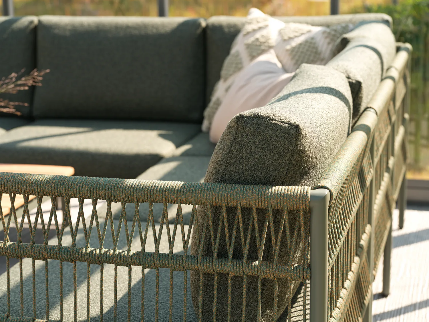 Canapé modulaire Reno, Nordic green-raw avocado, partie centrale Brafab