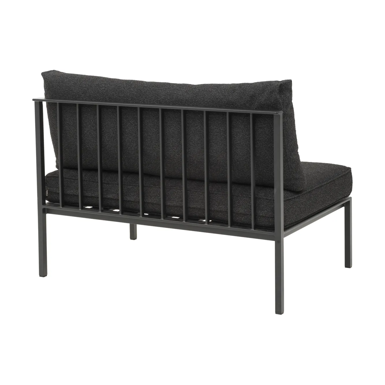 Canapé modulaire Upper, Noir-teddy black, partie centrale Brafab
