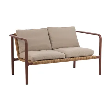 Canapé Motty - Zin red-teddy beige, 2-places - Brafab