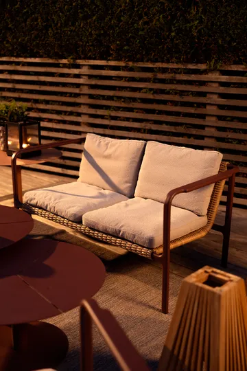 Canapé Motty - Zin red-teddy beige, 2-places - Brafab