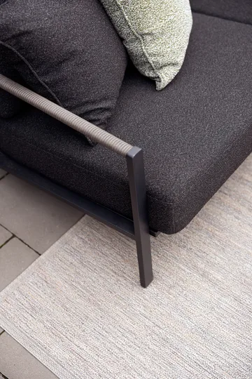 Canapé Naos - Noir-teddy black, 2,5 places - Brafab