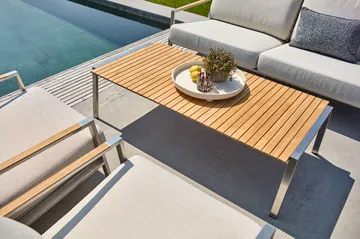 Canapé Naos - Stainless steel-dot beige, 2,5 places - Brafab