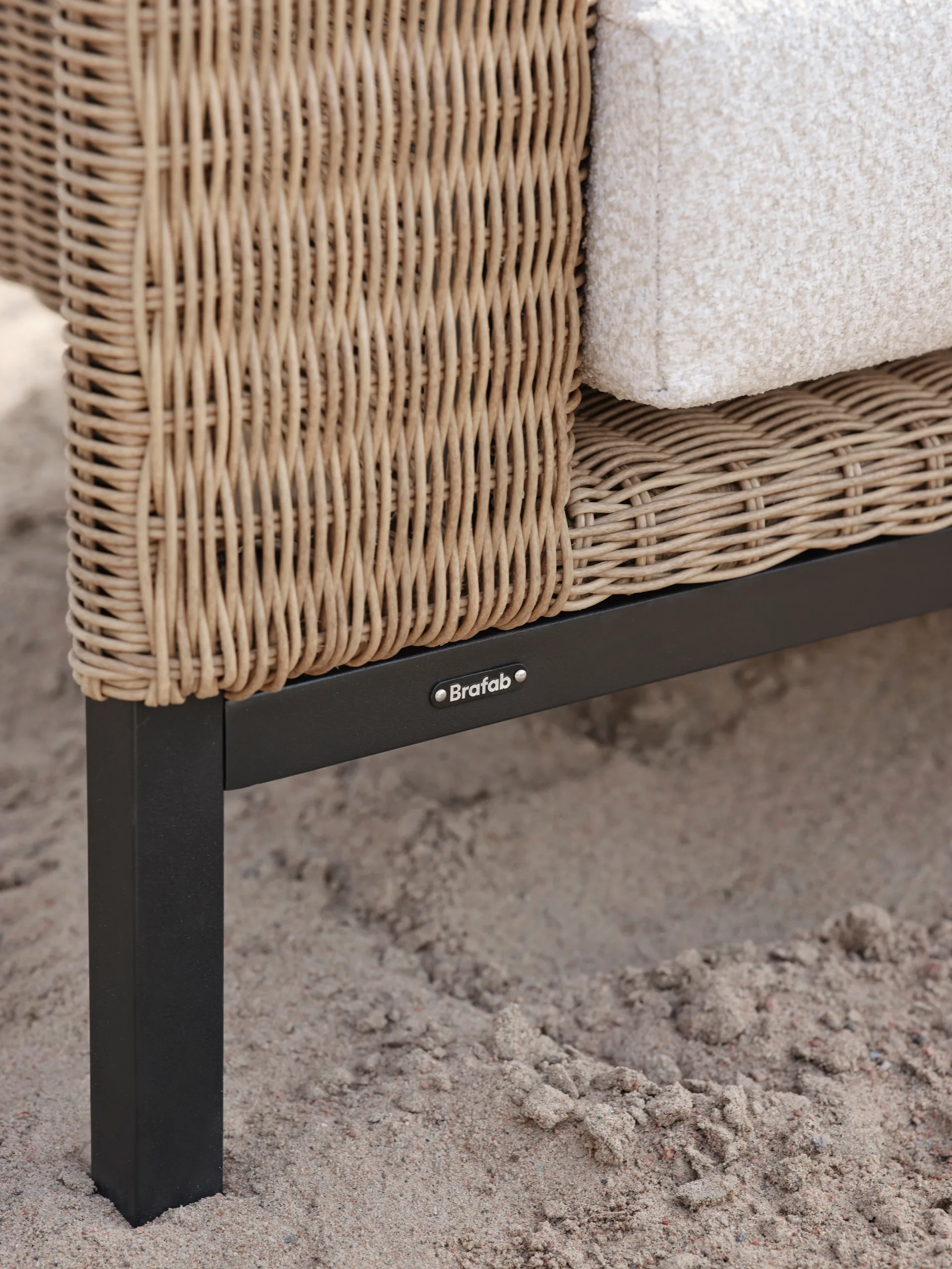 Canapé Shell, Teddy rice-noir Brafab