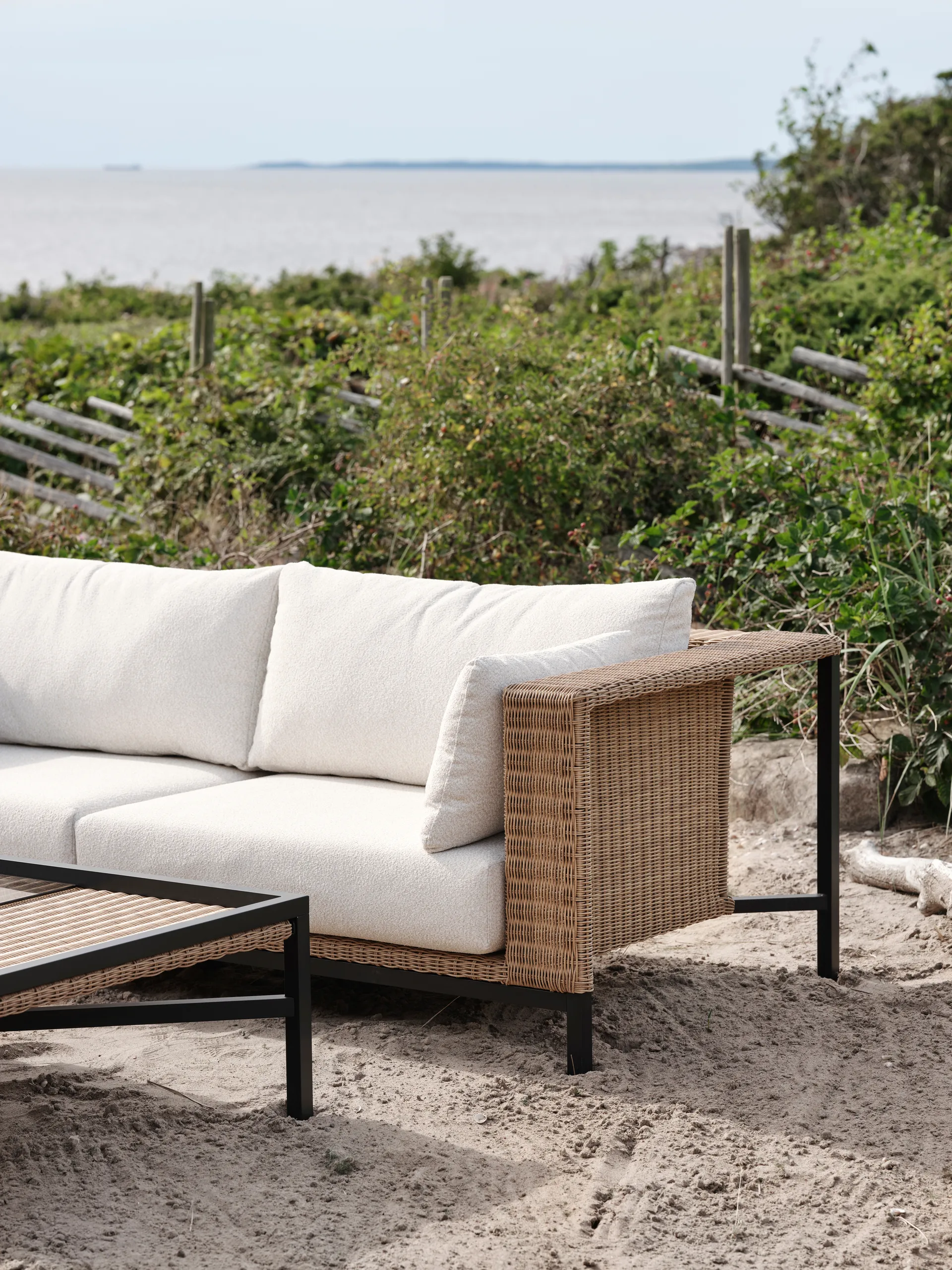 Canapé Shell, Teddy rice-noir Brafab