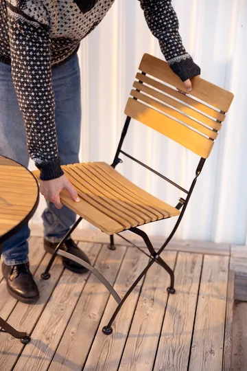 Chaise à manger Brewer - Noir-teck - Brafab