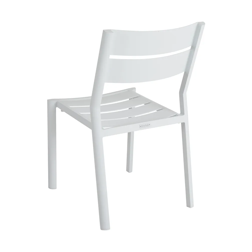Chaise Delia, Blanc Brafab