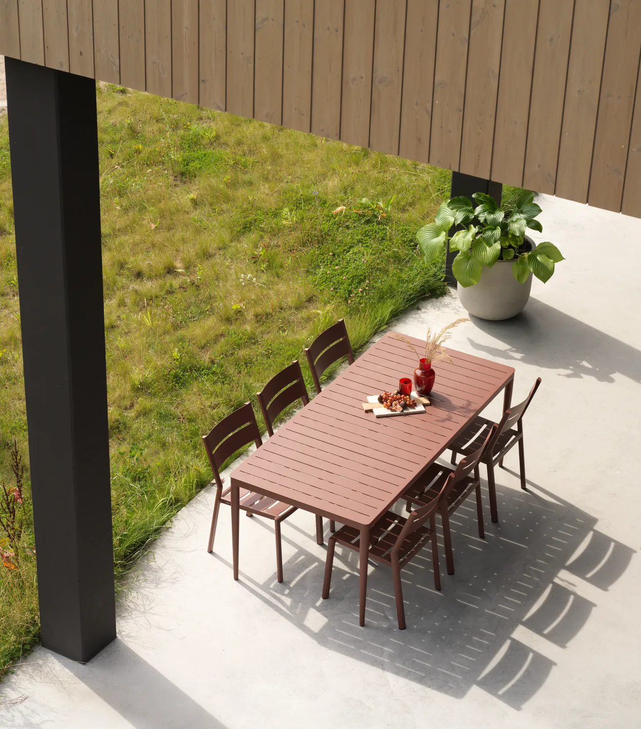Chaise Delia, Zin red Brafab
