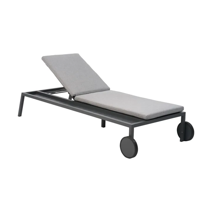 Chaise longue Samvaro 218x92 cm - Anthracite-pearl grey - Brafab