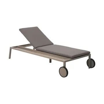 Chaise longue Samvaro 218x92 cm - Khaki-soft dawn - Brafab