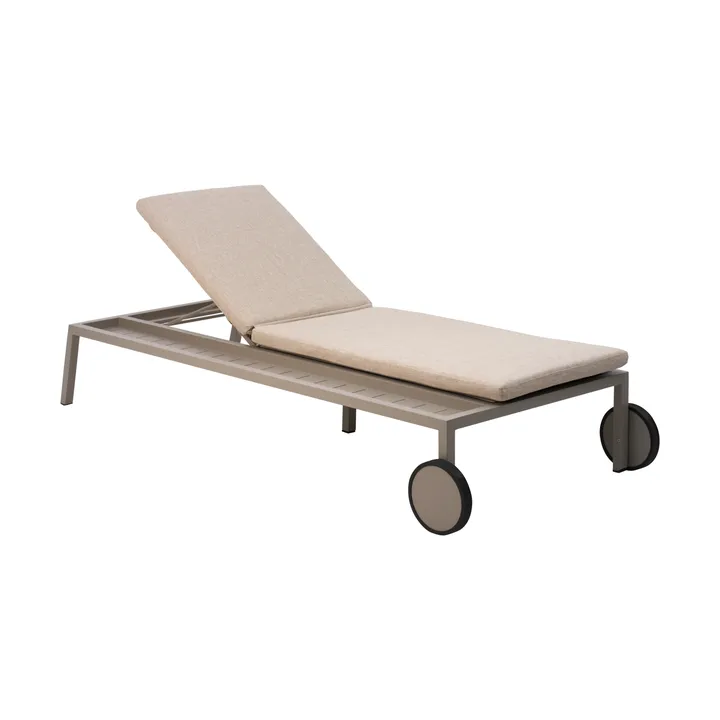 Chaise longue Samvaro 218x92 cm - Khaki - Brafab