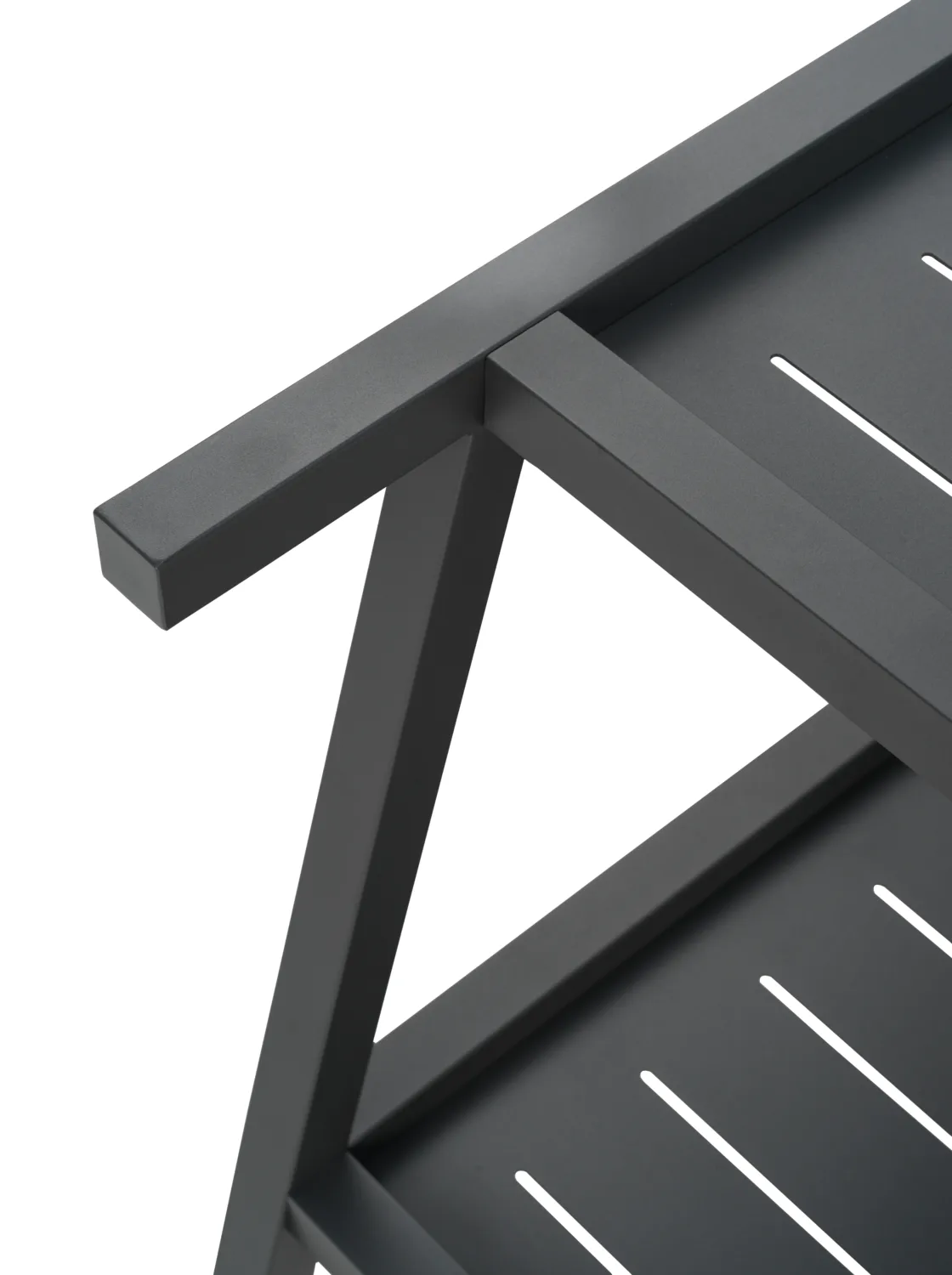 Chariot de service Samvaro 86x49x69 cm, Anthracite Brafab