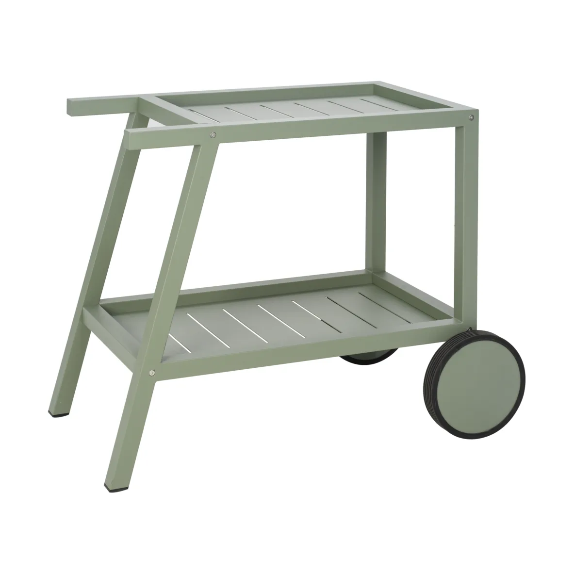Chariot de service Samvaro 86x49x69 cm, Dusty green Brafab