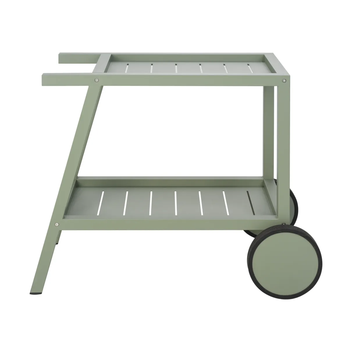 Chariot de service Samvaro 86x49x69 cm, Dusty green Brafab