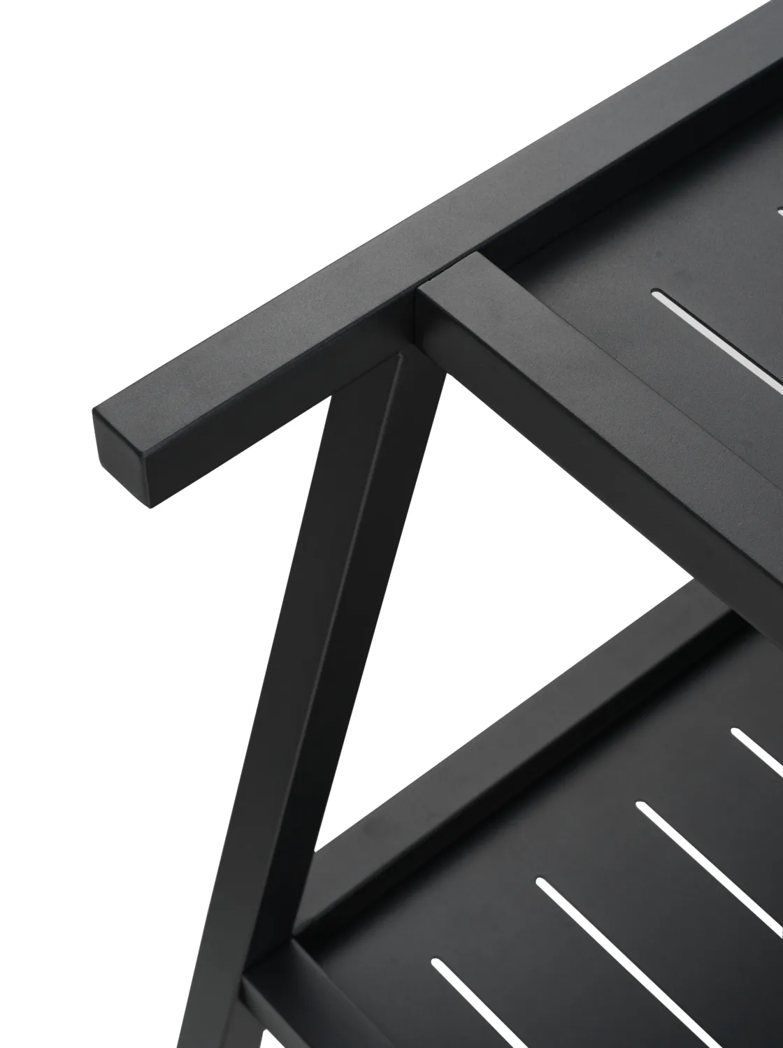 Chariot de service Samvaro 86x49x69 cm, Noir Brafab