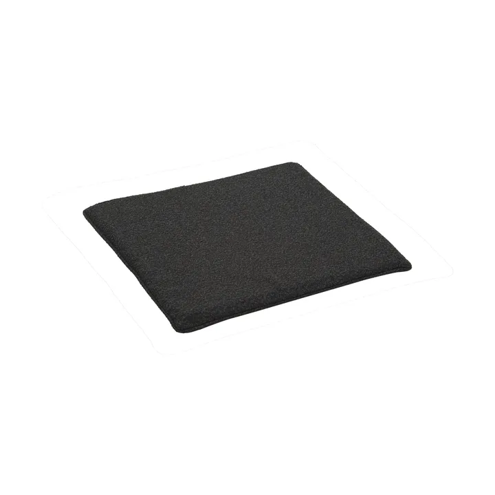 Coussin d'assise Frisk - Teddy black, 37x37 cm - Brafab