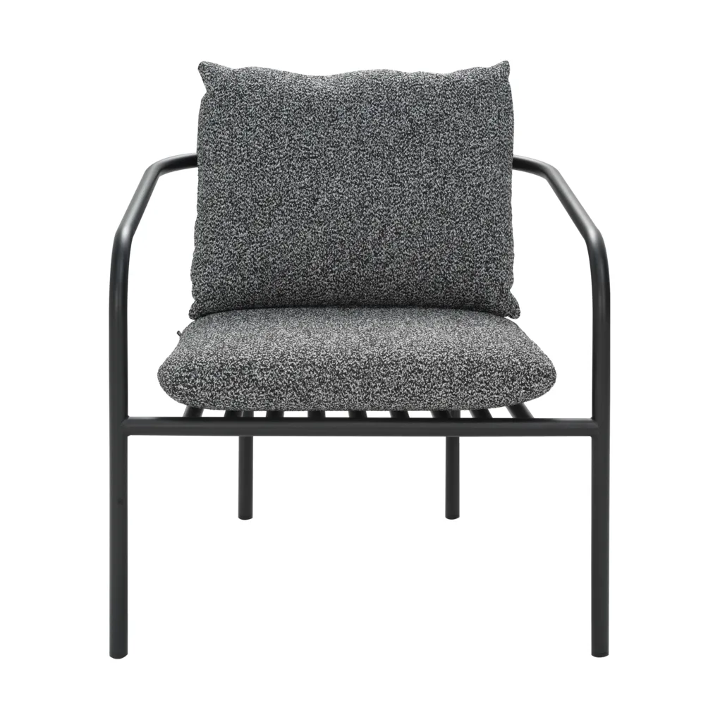 Fauteuil Bendt, Noir-teddy ant Brafab