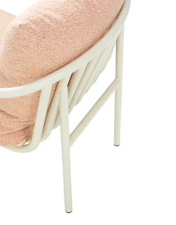 Fauteuil Bendt - White-teddy orange - Brafab