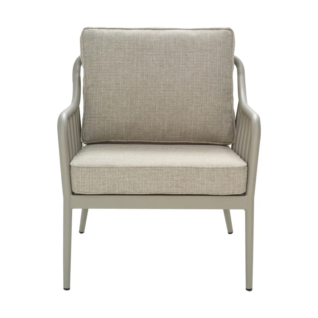 Fauteuil Coleville, Khaki-burlap beige Brafab