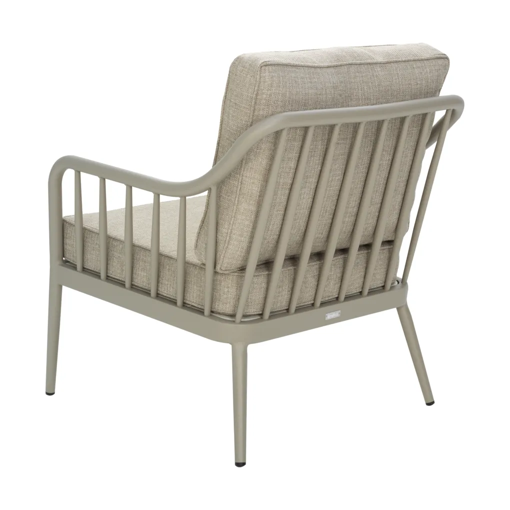 Fauteuil Coleville, Khaki-burlap beige Brafab